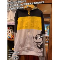 (出清) 香港迪士尼樂園限定 米奇 立體Mickey字樣圖案兒童棉質外套