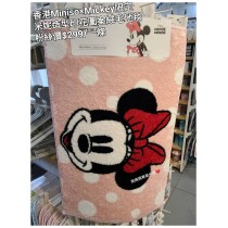 香港Miniso x Mickey限定 米妮 造型印花圖案絨毛地毯