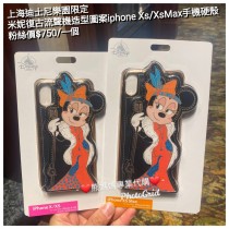 上海迪士尼樂園限定 米妮 復古流聲機造型圖案iphone Xs/XsMax 手機殼